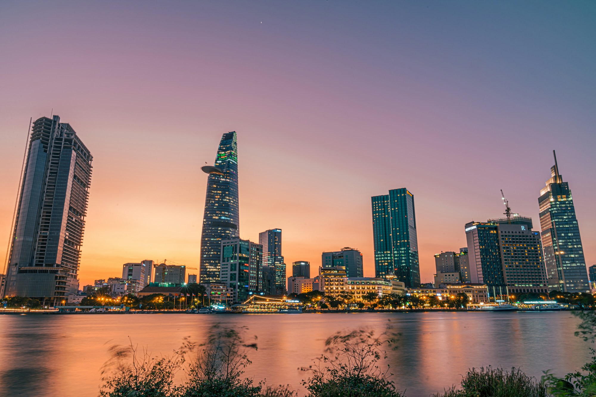 Southern Vietnam at sunset